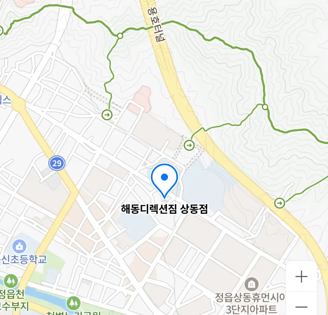 해동디렉션짐 상동점 위치