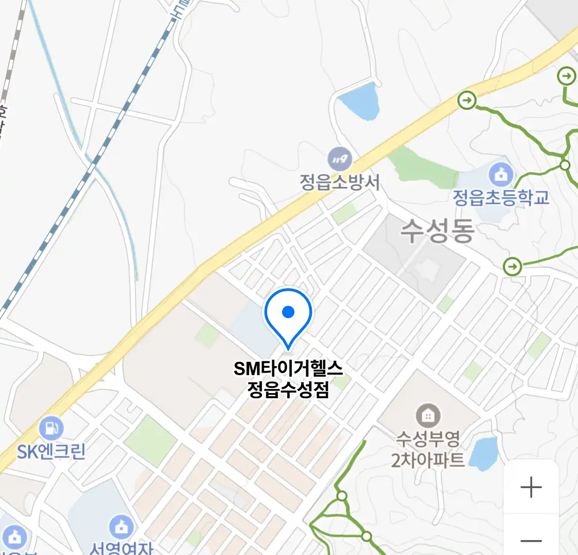 SM타이거헬스 정읍수성점 위치