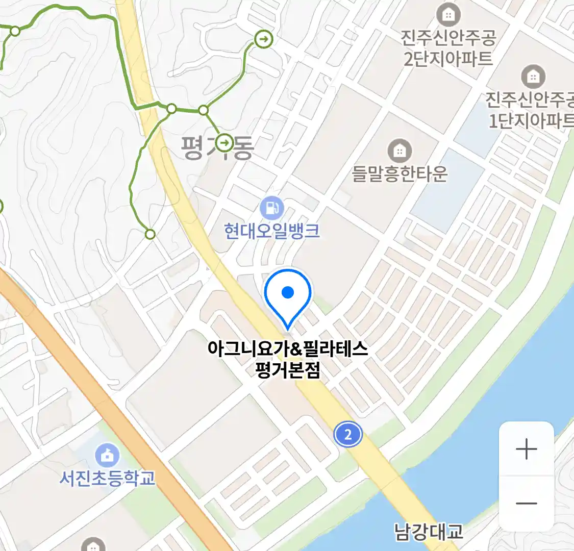 아그니요가&필라테스 평거본점 위치