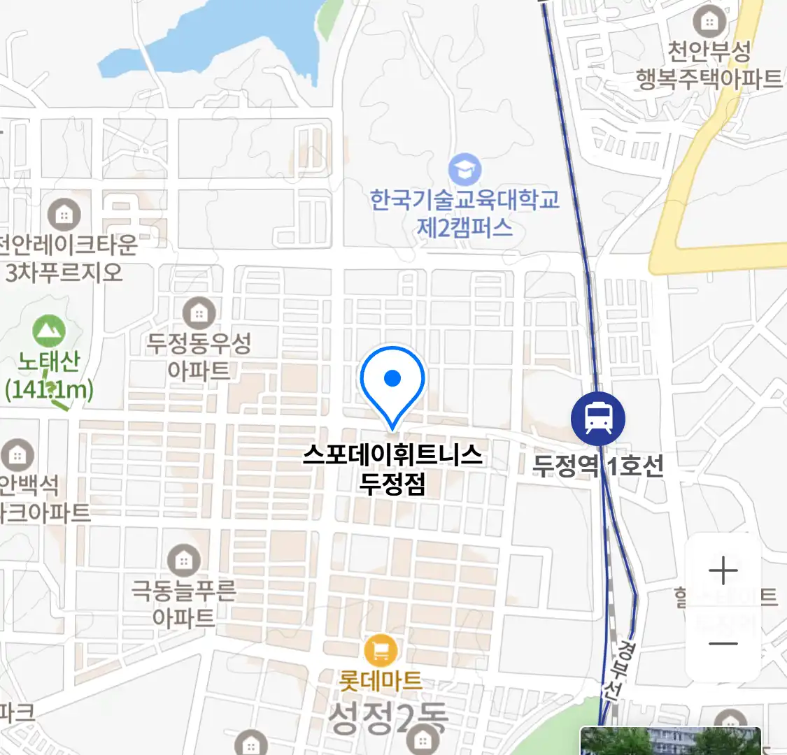 스포데이휘트니스 두정점 위치