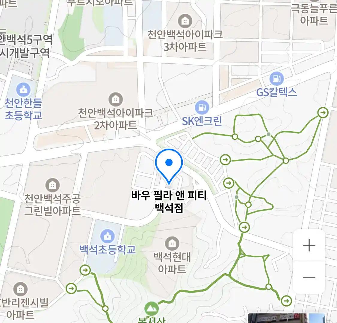 바우 필라 앤 피티 백석점 위치