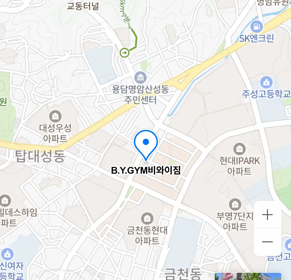 B.Y.GYM비와이짐 위치