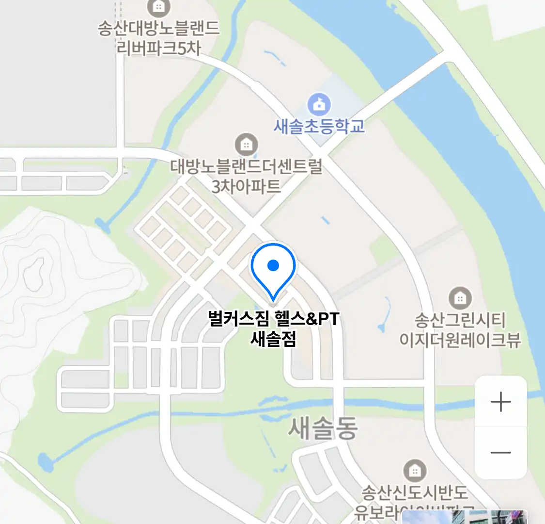 벌커스짐 헬스&PT 새솔점 위치