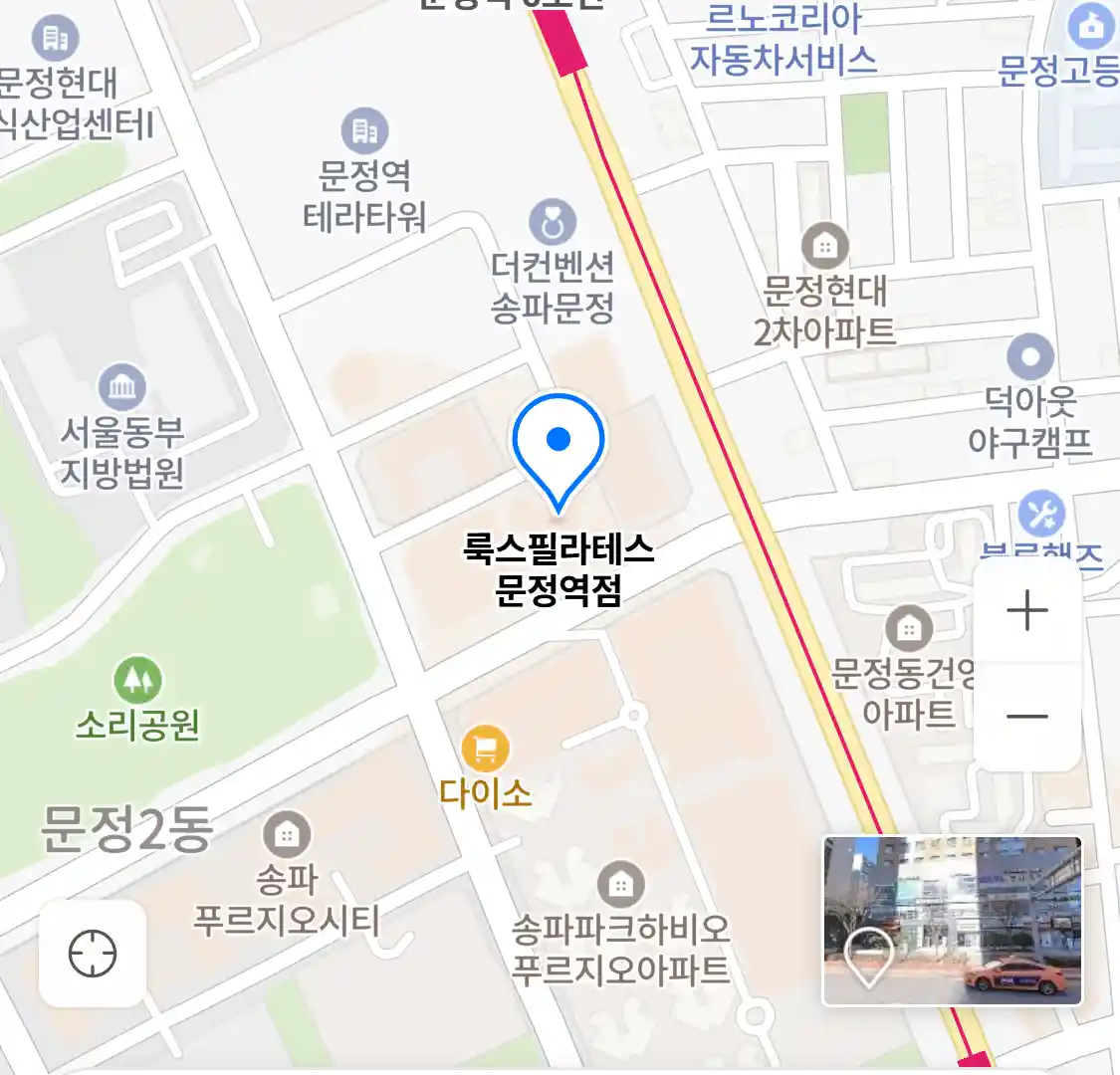 룩스필라테스 문정역점 위치