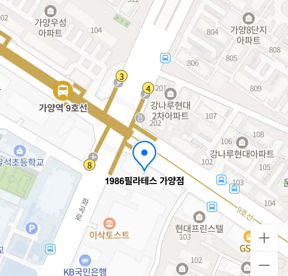 1986필라테스 가양점 위치