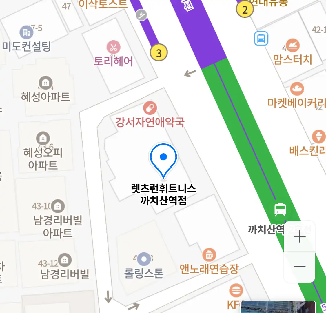 렛츠런휘트니스 까치산역점 위치