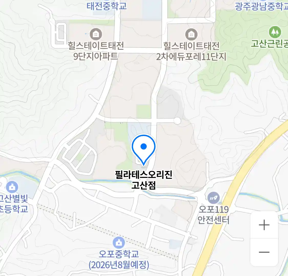 필라테스오리진 고산점 위치