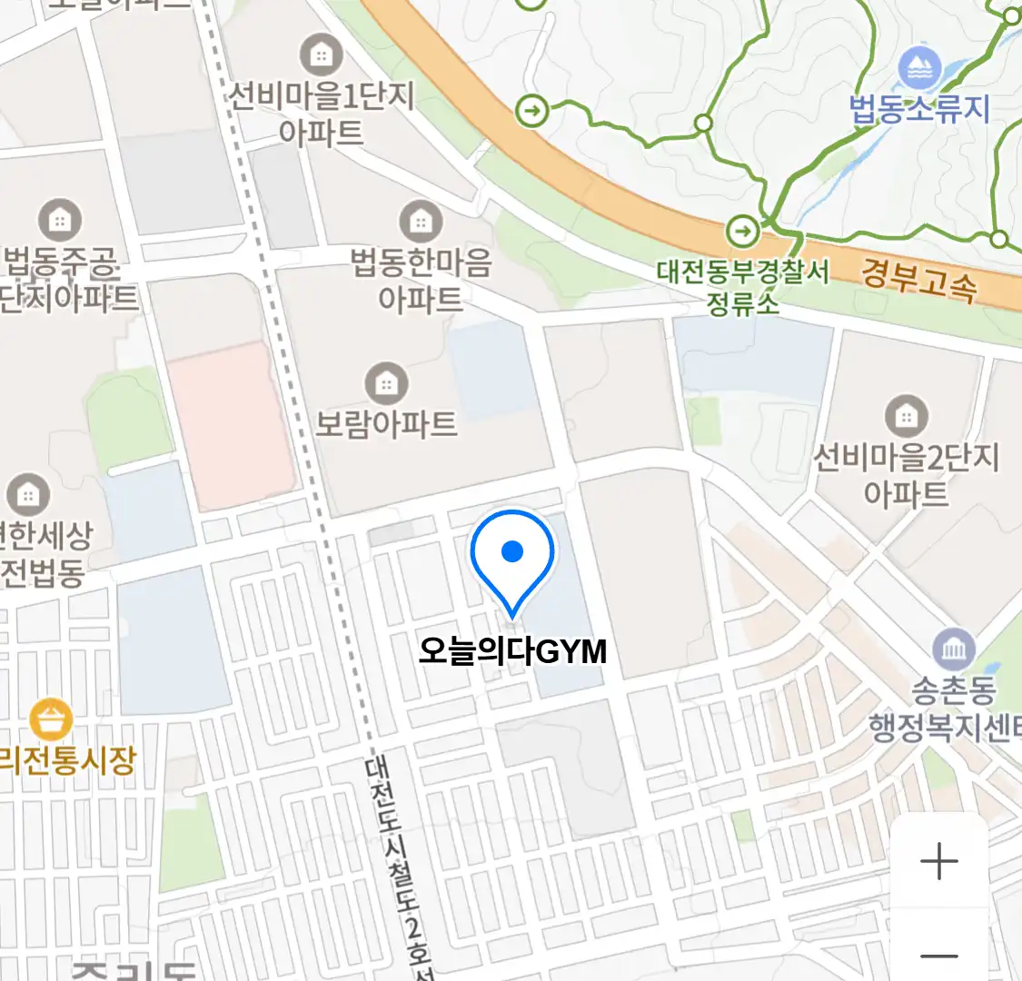 오늘의다GYM 위치