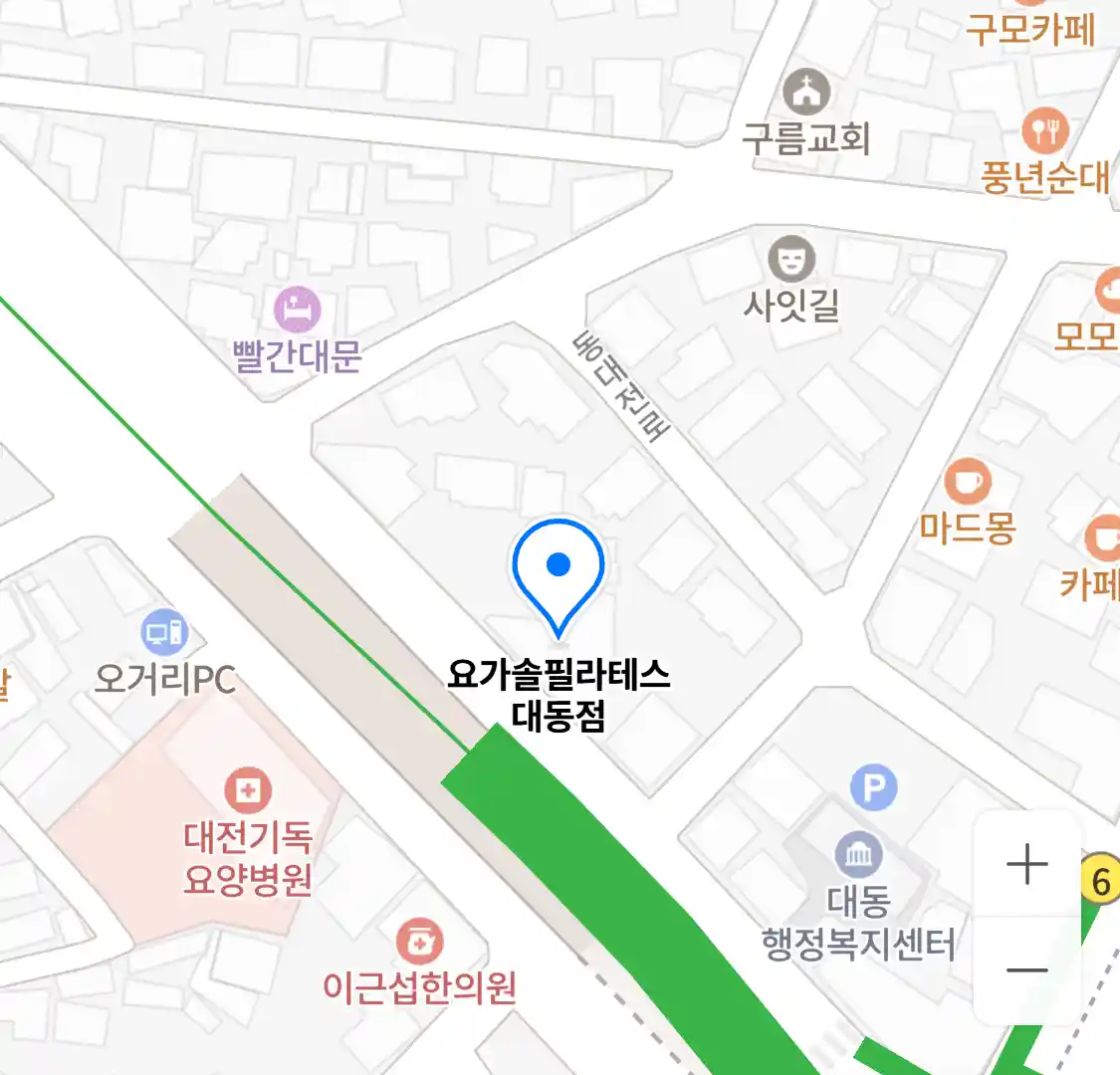 요가솔필라테스 대동점 위치