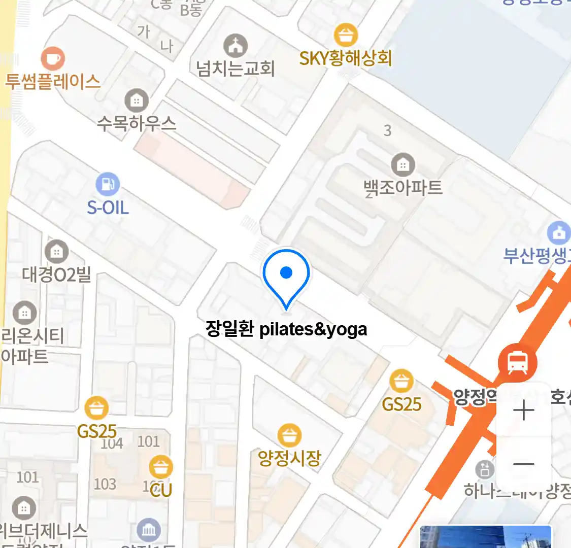 장일환 pilates&yoga 위치