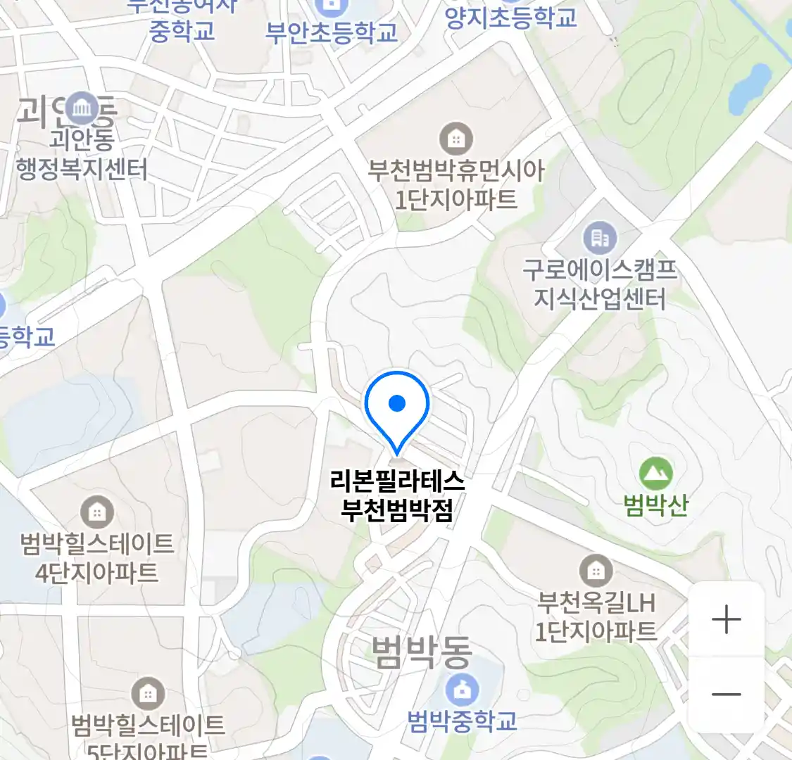 리본필라테스 부천범박점 위치
