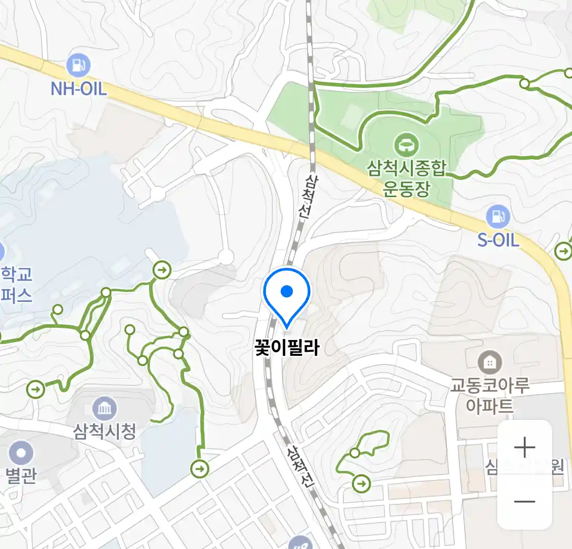 꽃이필라 위치