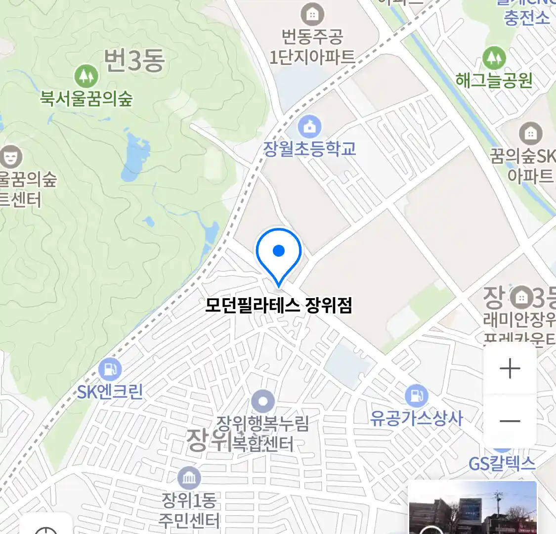 모던필라테스 장위점 위치