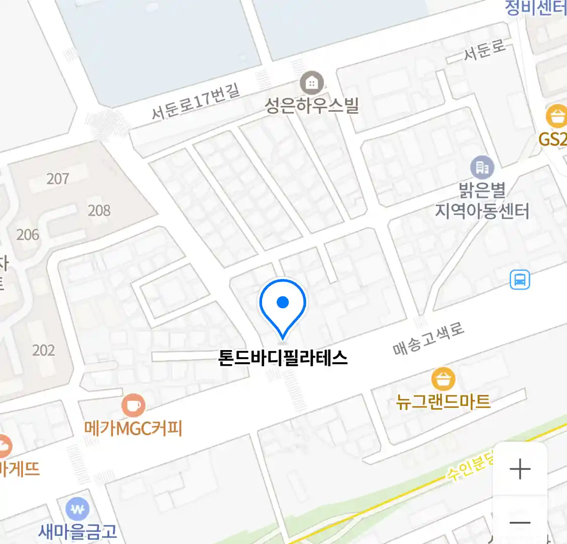 톤드바디필라테스 위치
