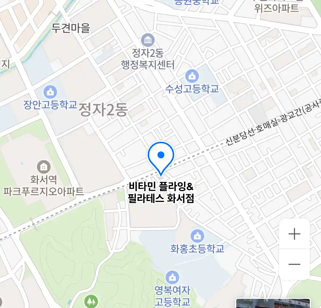 비타민 플라잉&필라테스 화서점 위치
