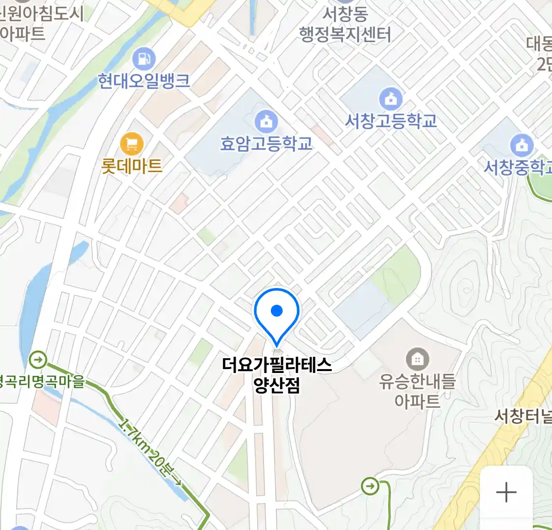 더요가필라테스 양산점 위치