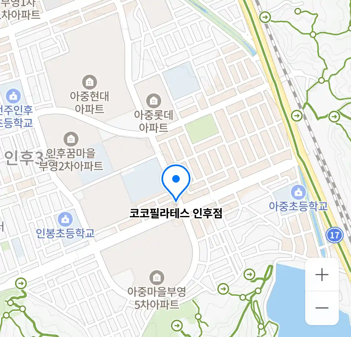 코코필라테스 인후점 위치