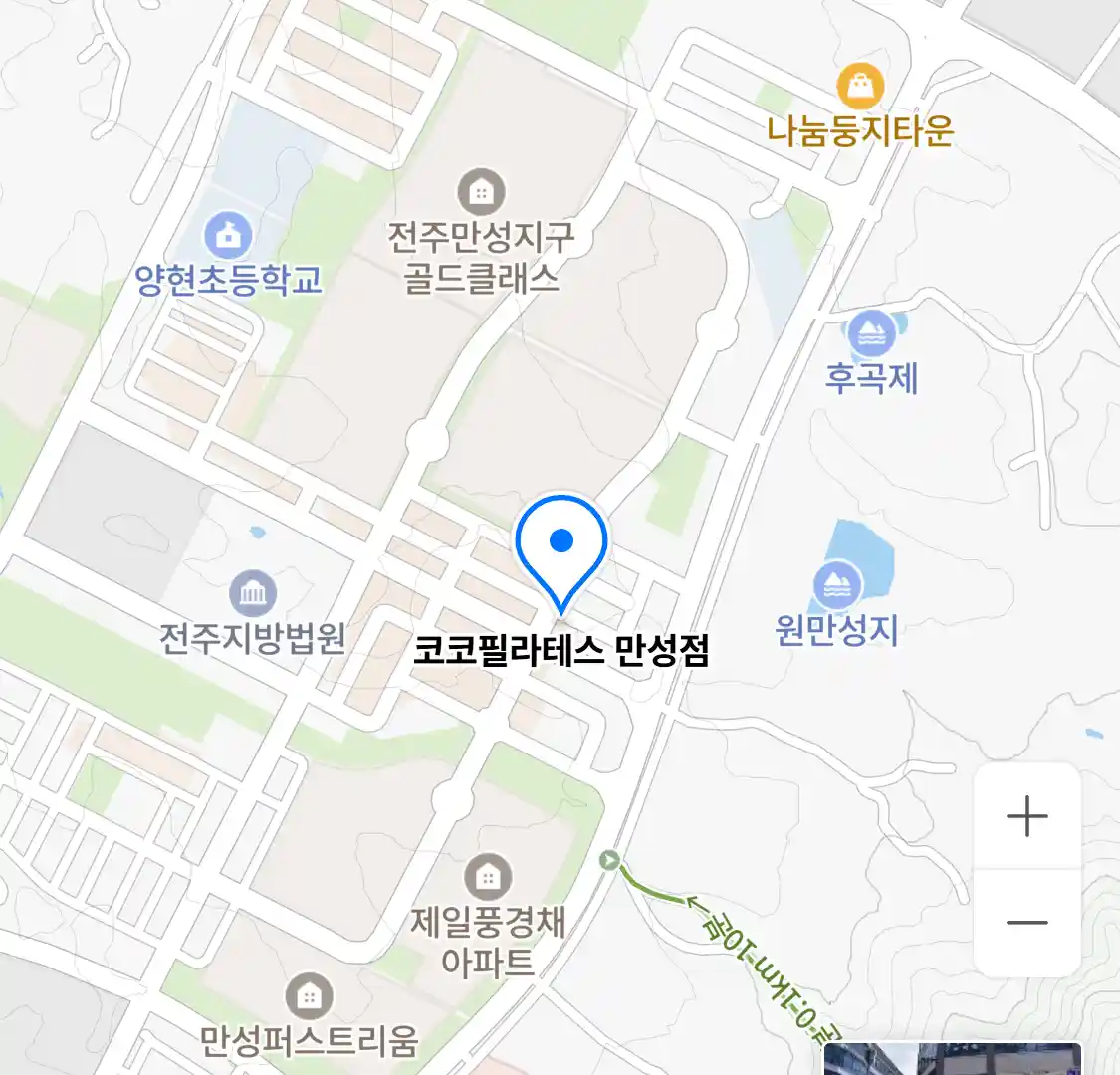 코코필라테스 만성점 위치
