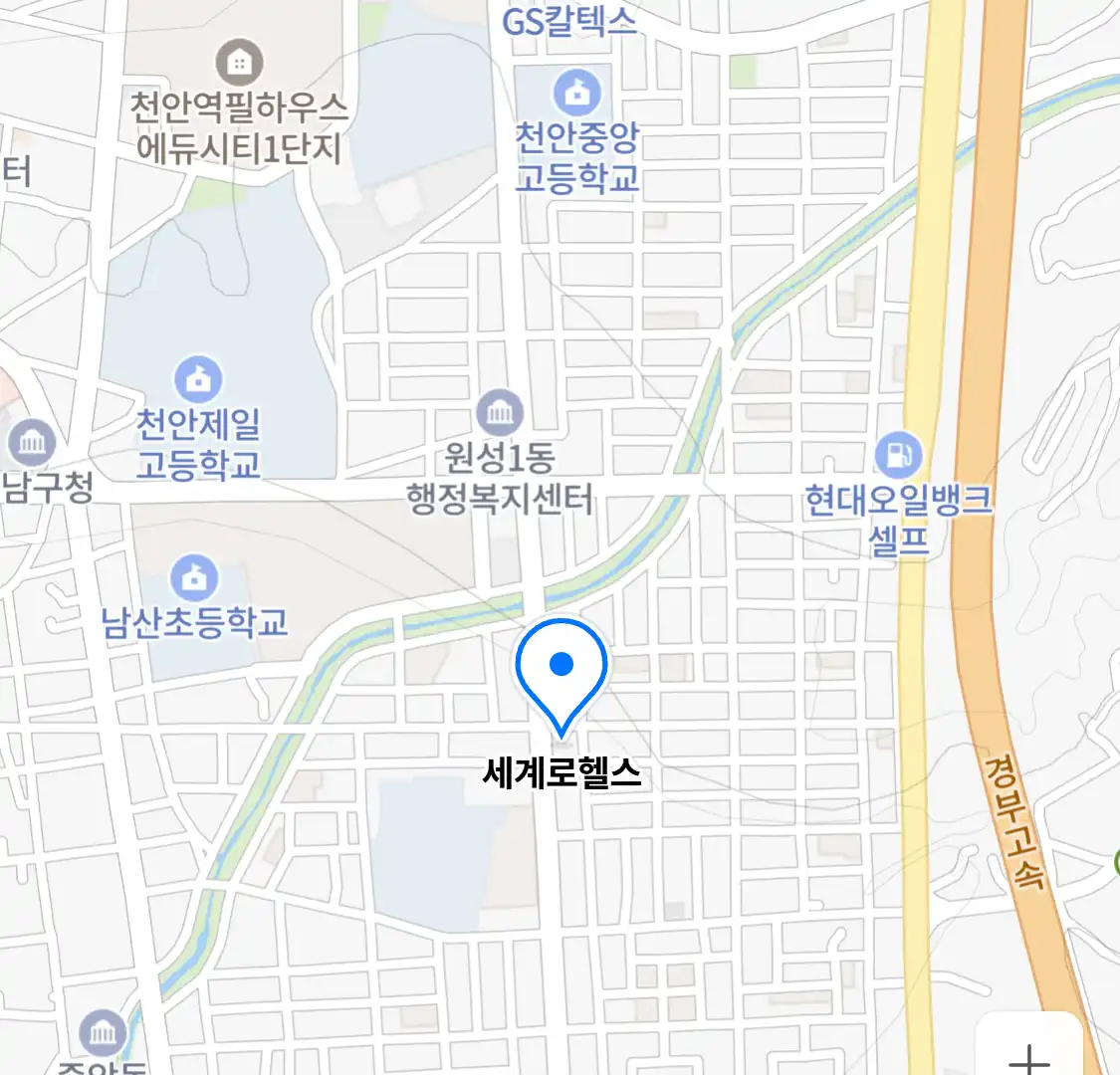 세계로헬스 위치