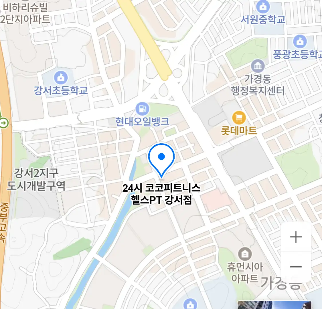 24시 코코피트니스 헬스PT 강서점 위치