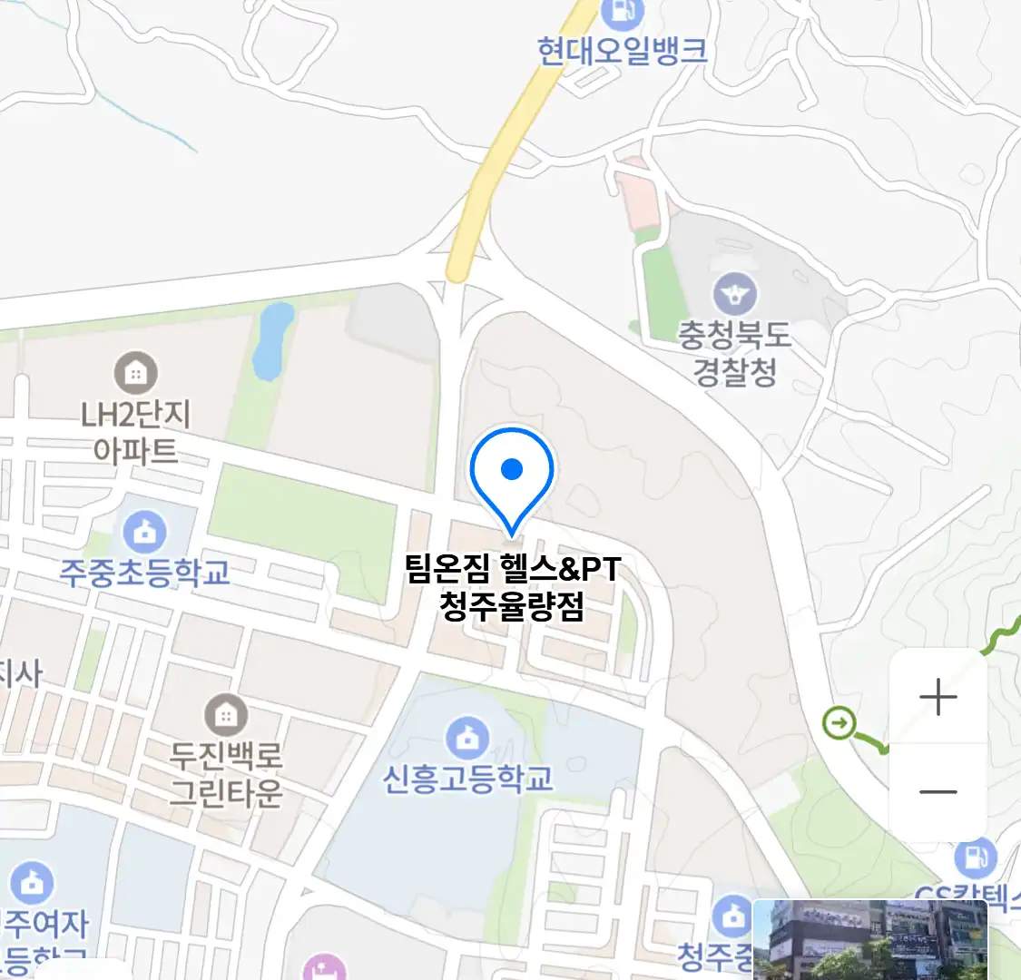 팀온짐 헬스&PT 청주율량점 위치