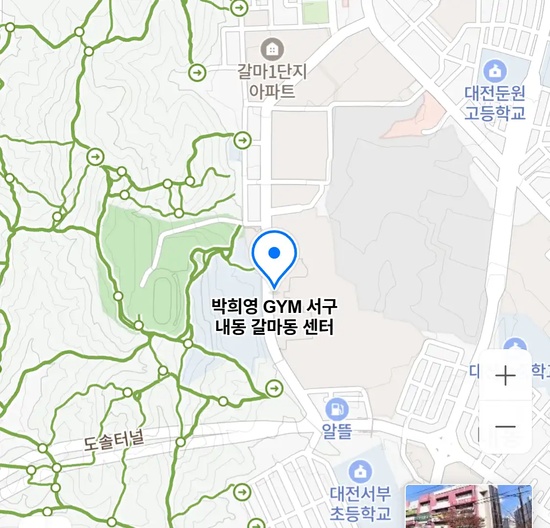박희영 GYM 서구 내동 갈마동 센터 위치