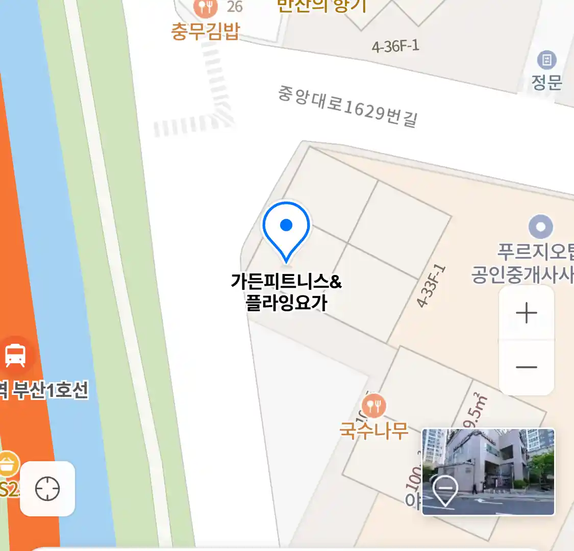 가든피트니스&플라잉요가 위치