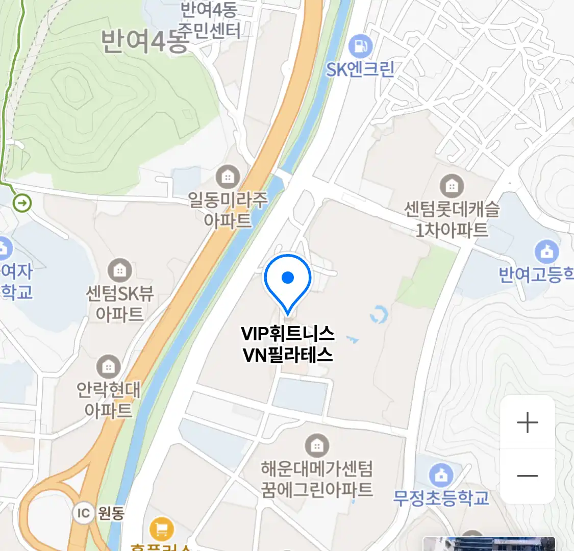 VIP휘트니스 VN필라테스 위치