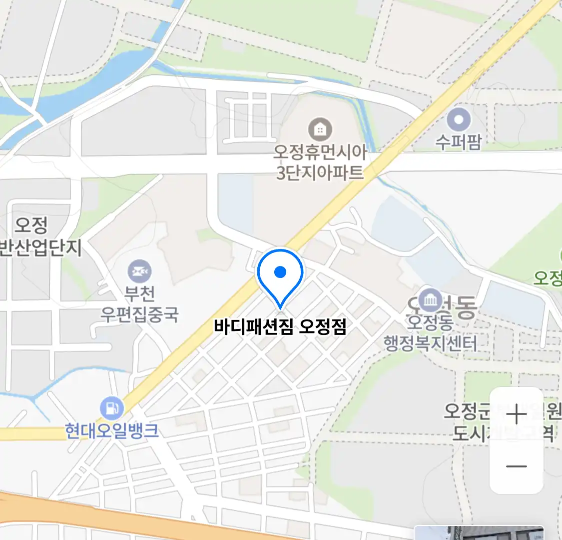 바디패션짐 오정점 위치