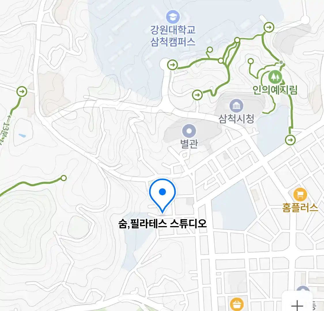 숨,필라테스 스튜디오 위치