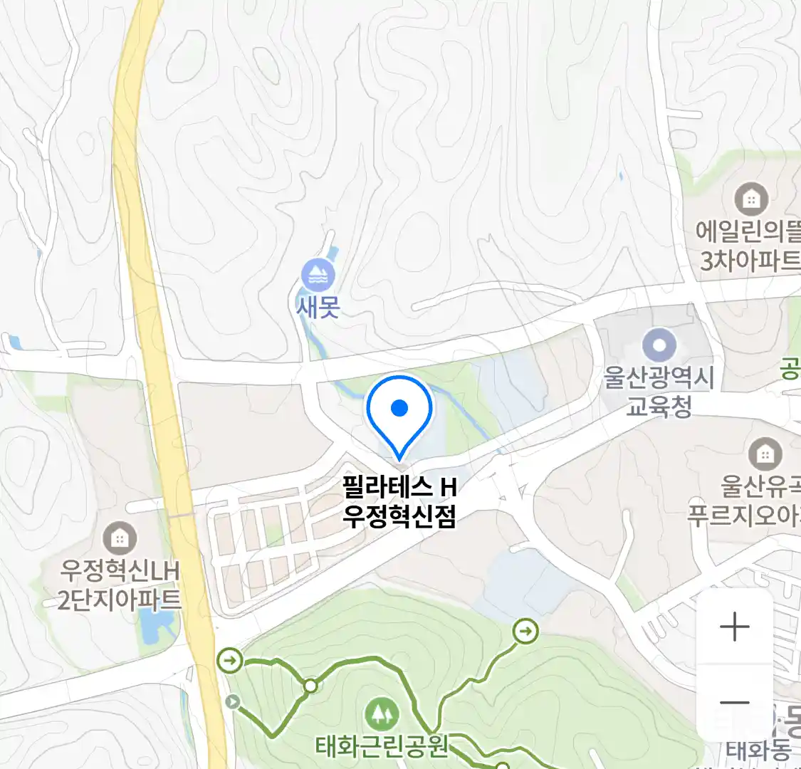 필라테스 H 우정혁신점 위치