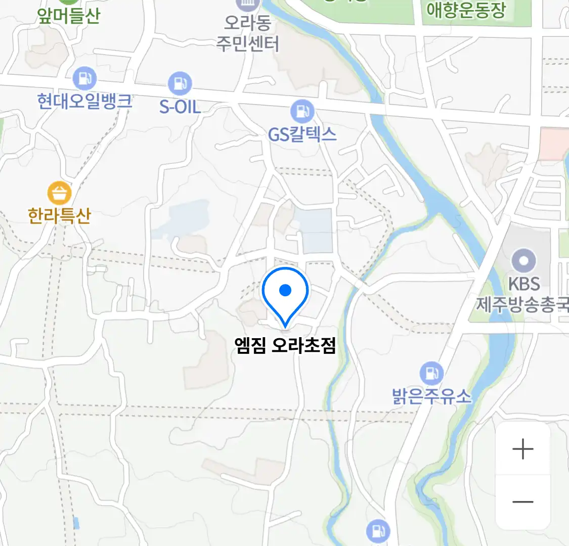 엠짐 오라초점 위치