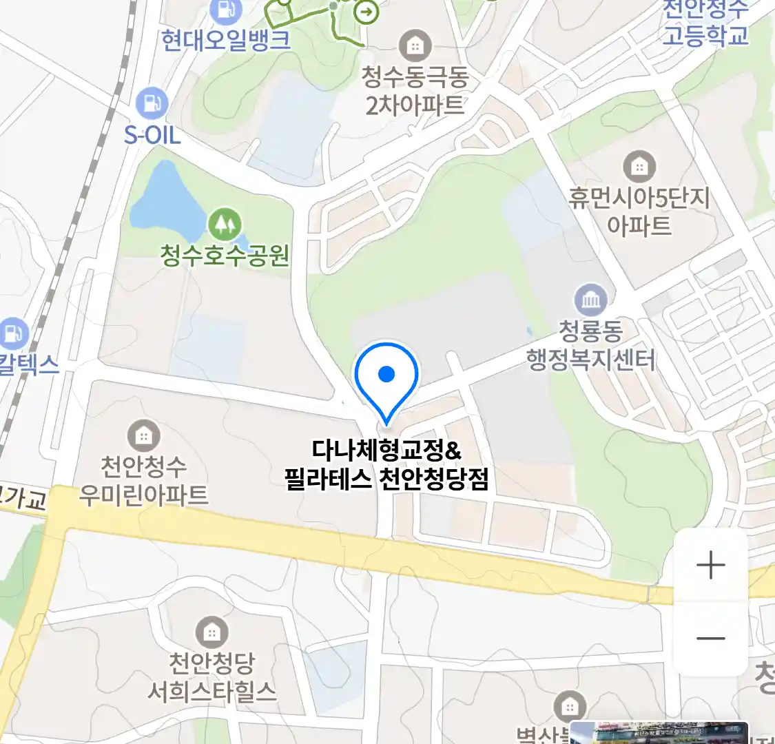 다나체형교정&필라테스 천안청당점 위치