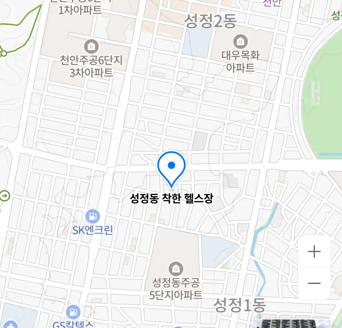 성정동 착한 헬스장 위치