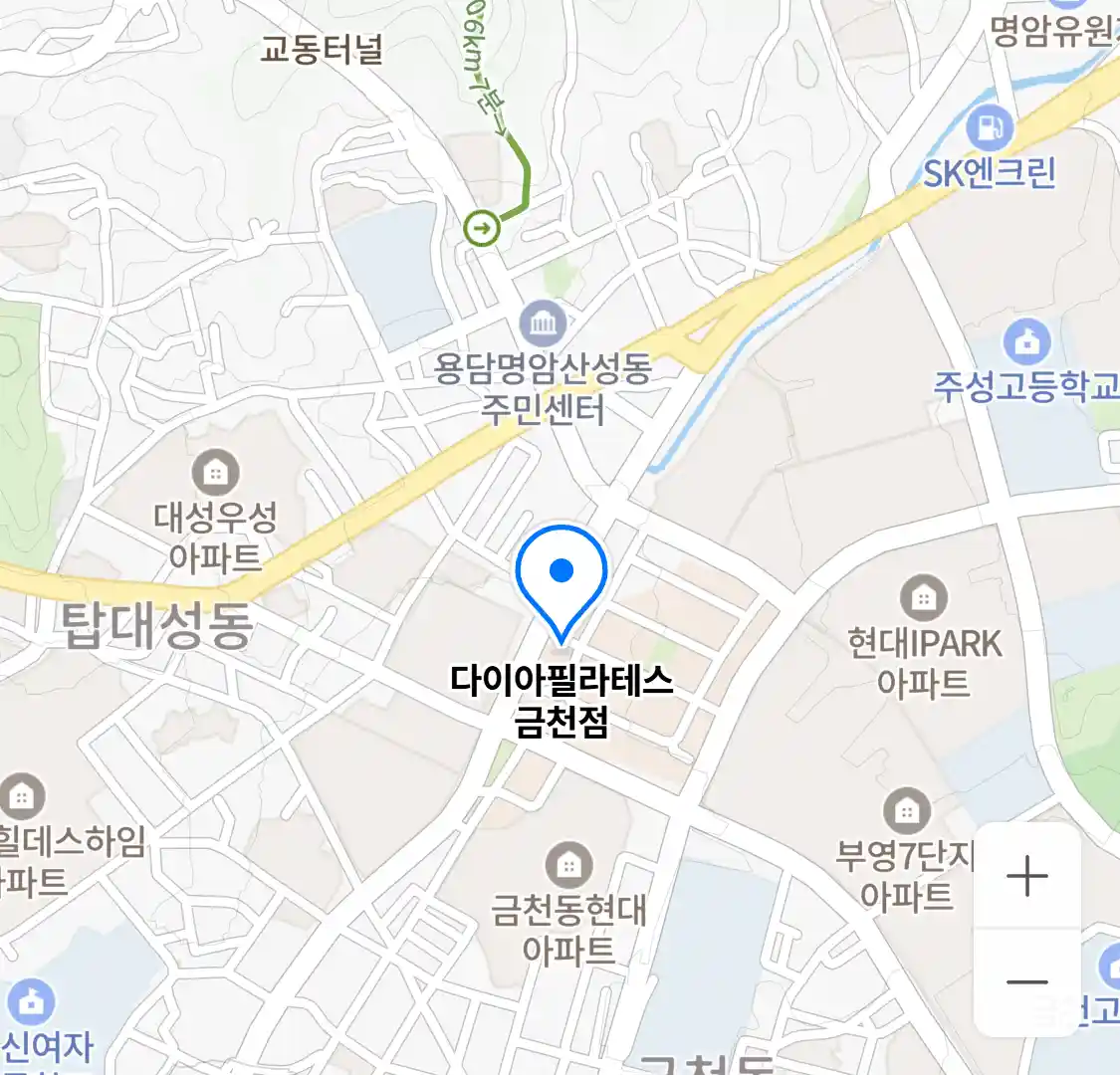 다이아필라테스 금천점 위치