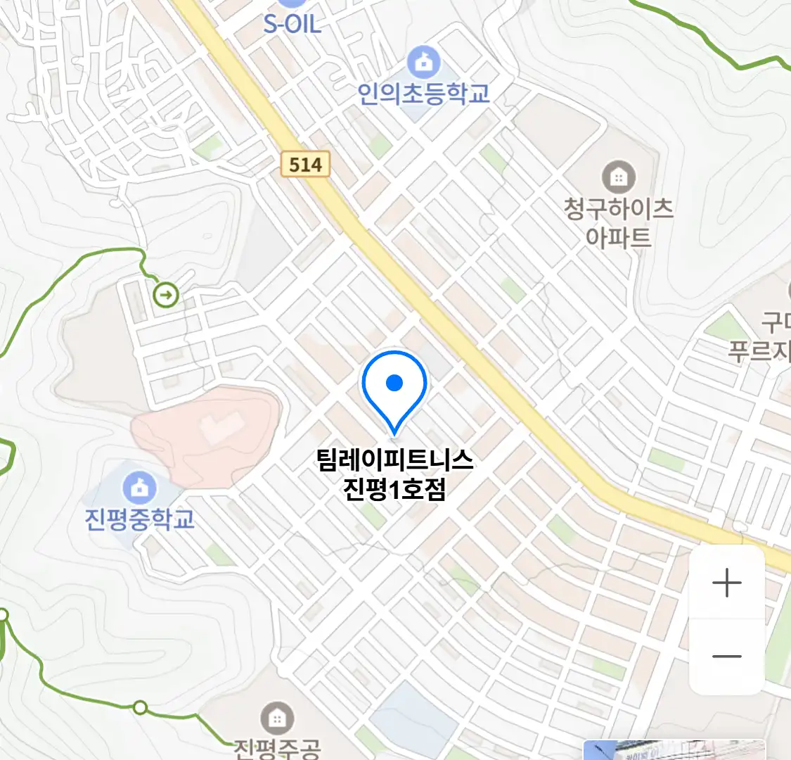 팀레이피트니스 진평1호점 위치
