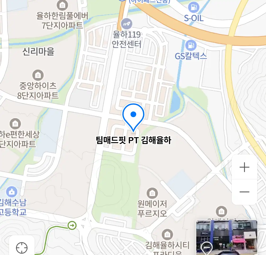 팀매드핏 PT 김해율하 위치