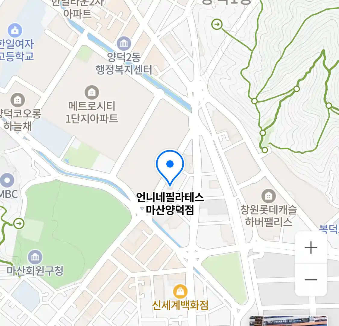 언니네필라테스 마산양덕점 위치