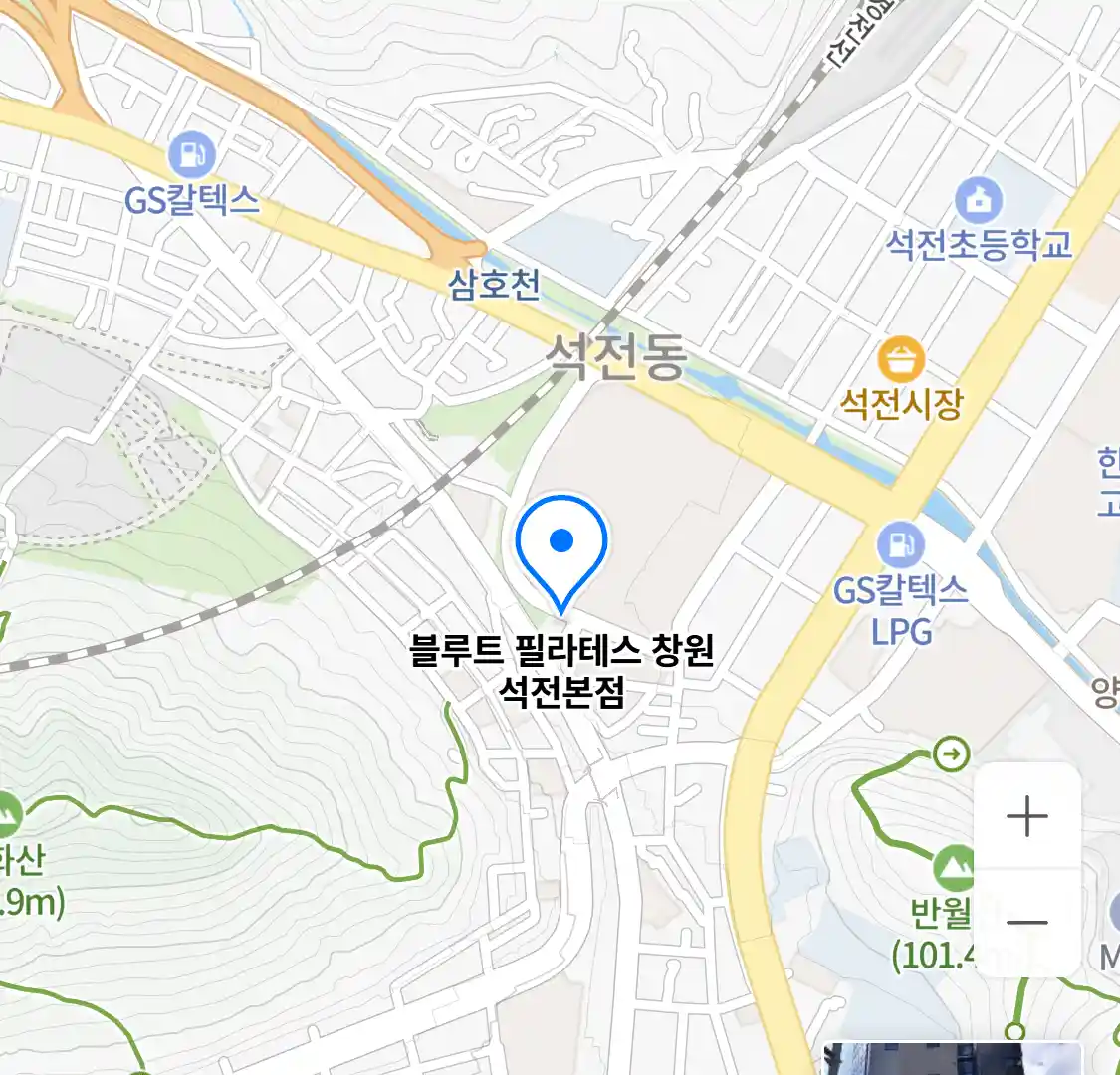 블루트 필라테스 창원 석전본점 위치