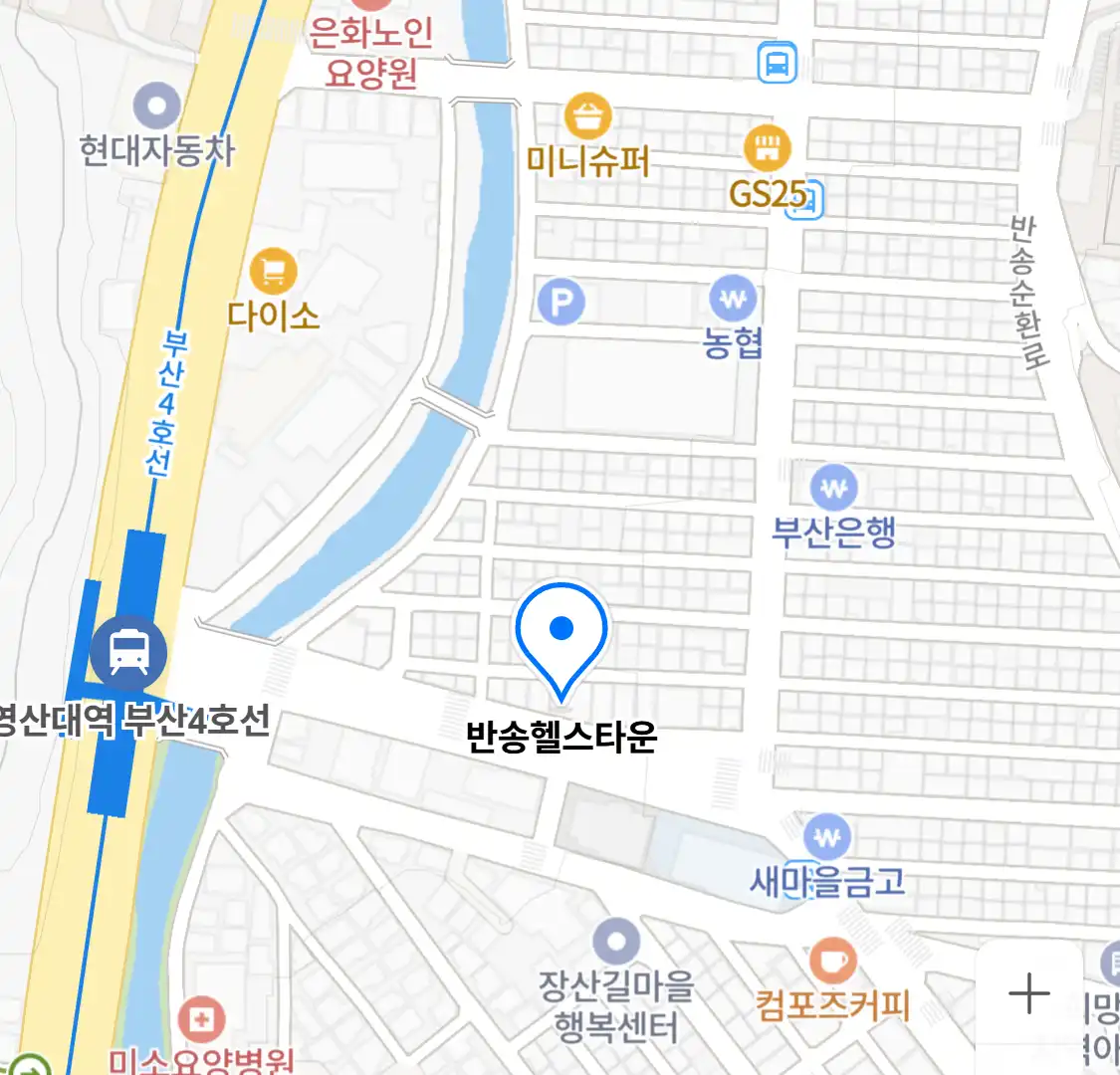 반송헬스타운 위치