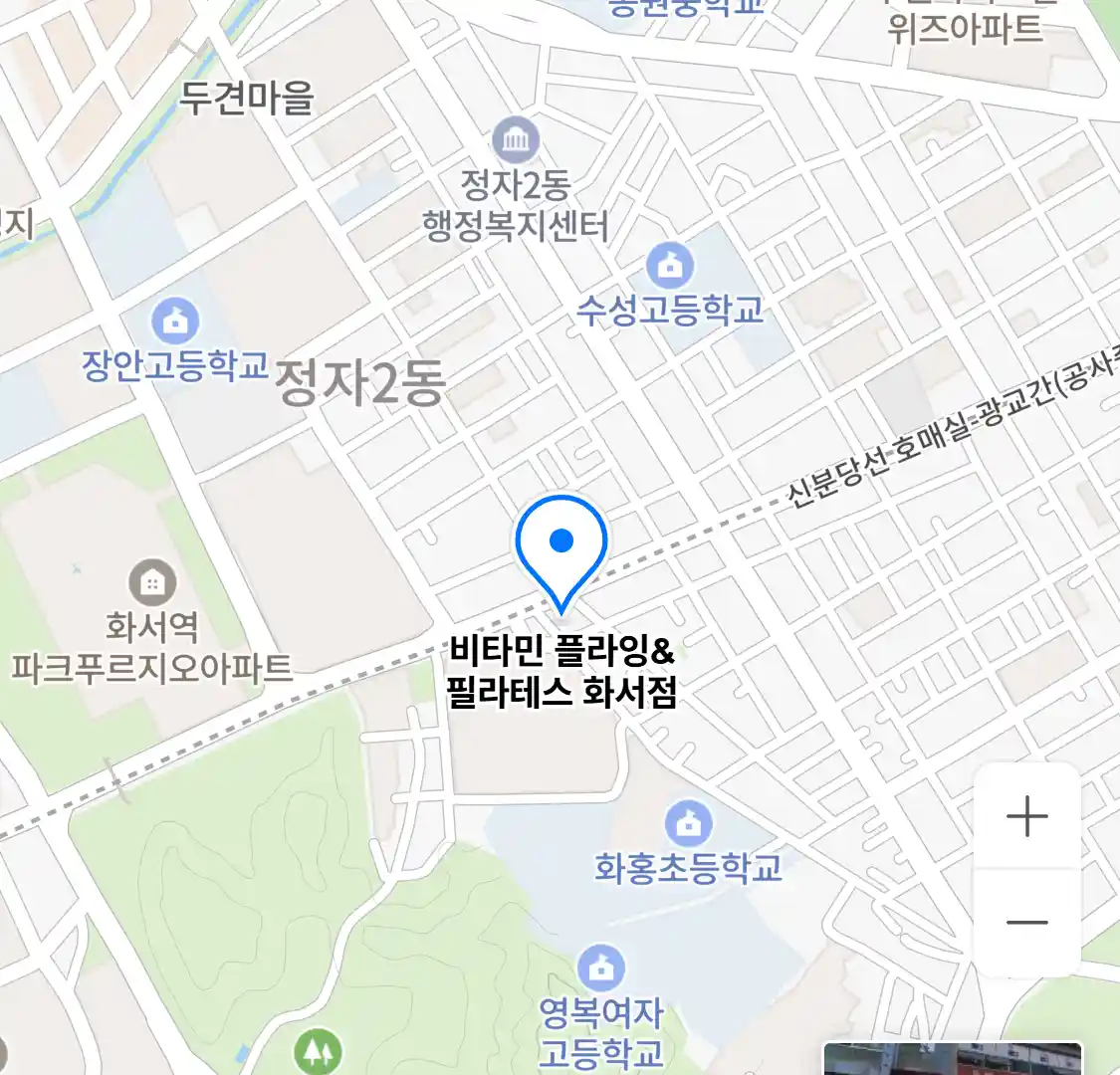 비타민 플라잉&필라테스 화서점 위치
