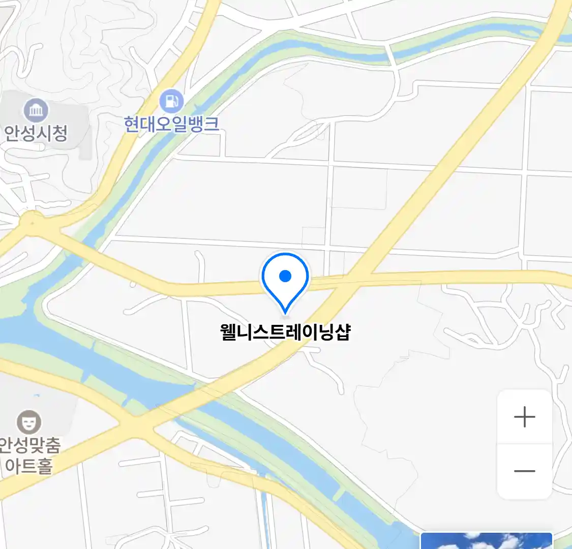 웰니스트레이닝샵 위치