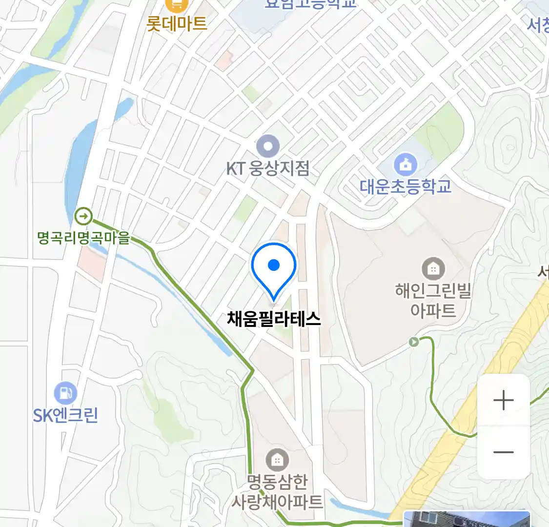 채움필라테스 위치