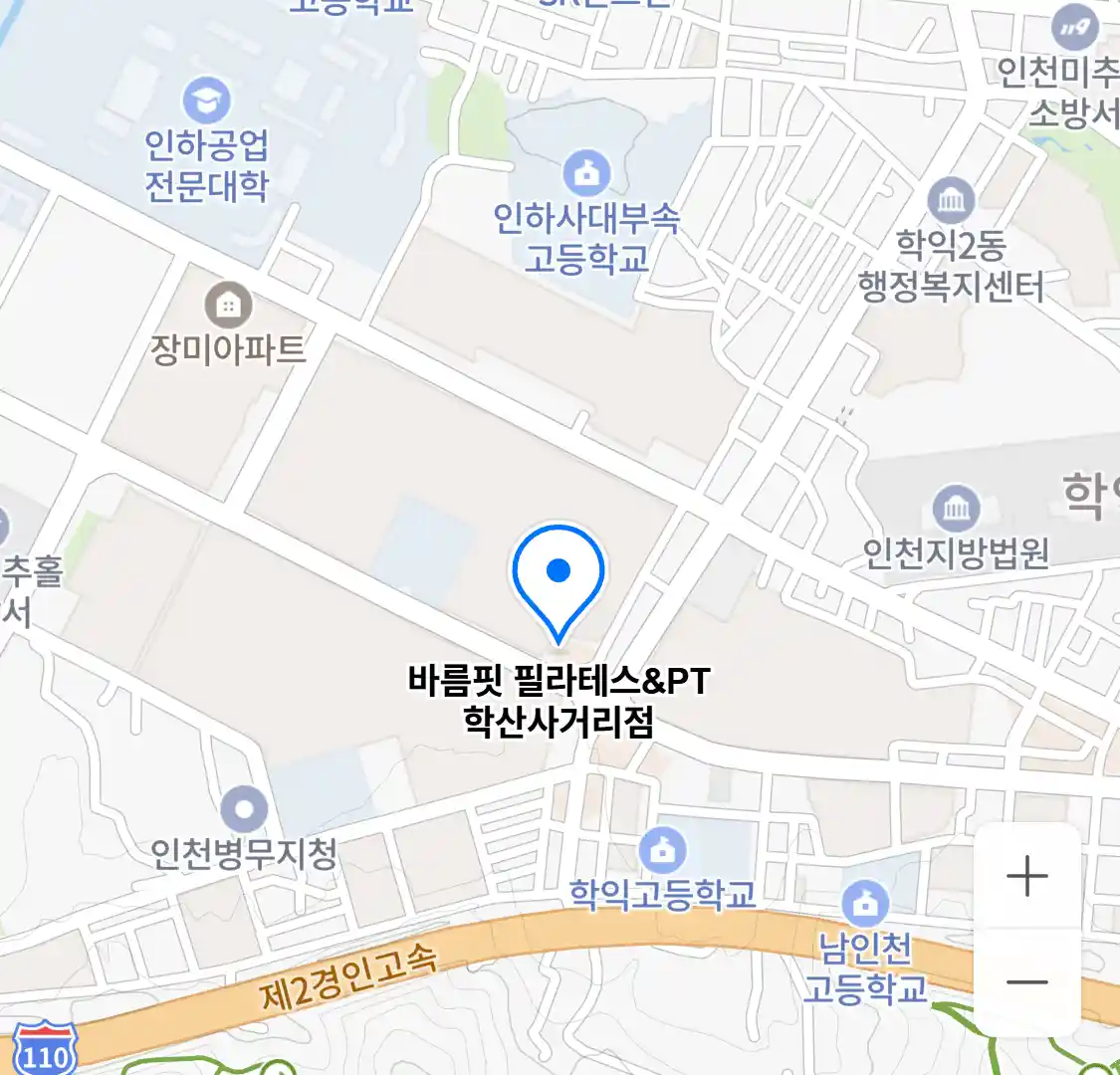 바름핏 필라테스&PT 학산사거리점 위치