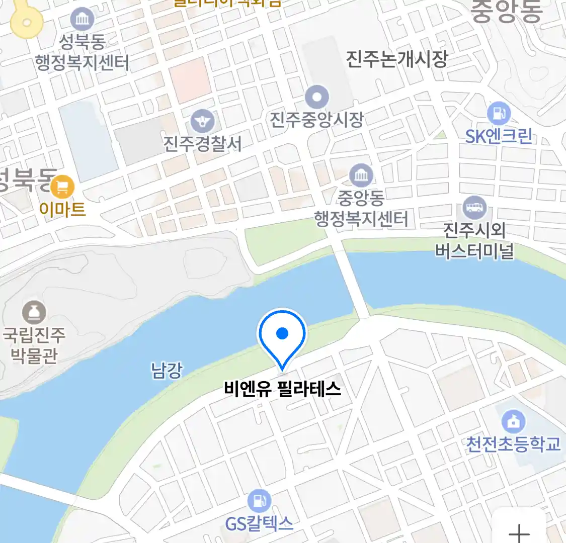 비엔유 필라테스 위치