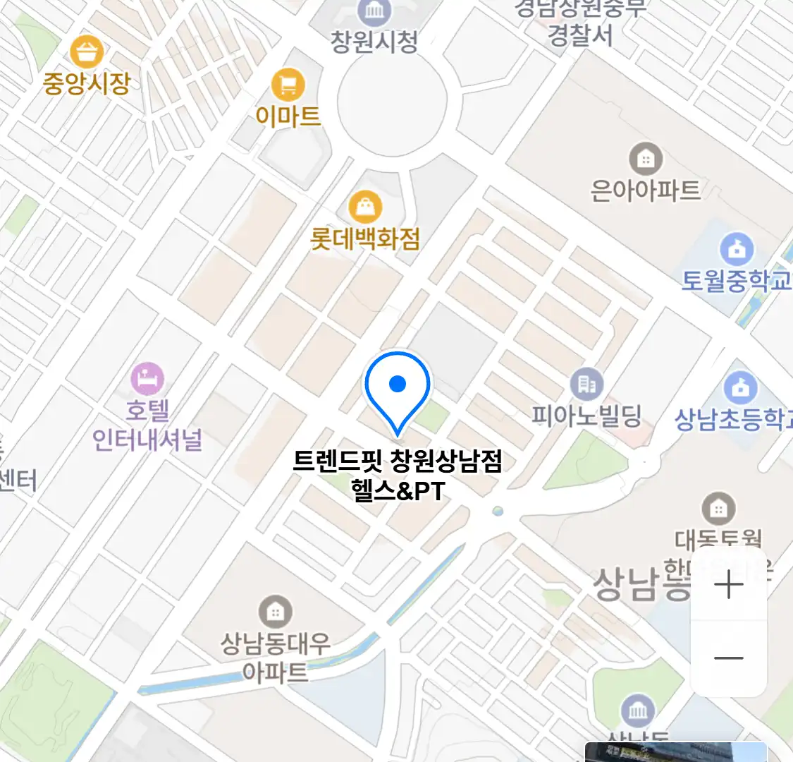 트렌드핏 창원상남점 헬스&PT 위치