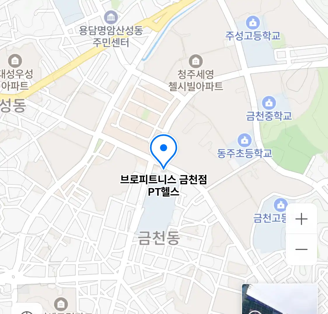 브로피트니스 금천점 PT헬스 위치