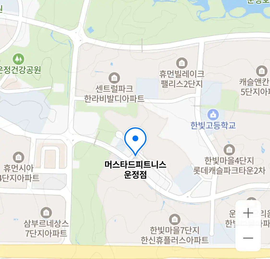 머스타드피트니스 운정점 위치