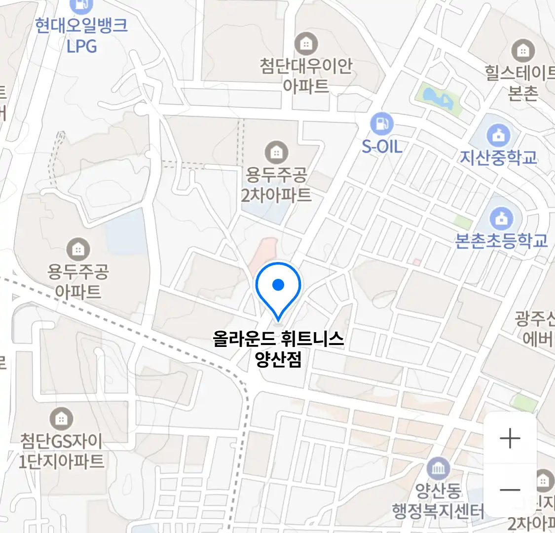 올라운드 휘트니스 양산점 위치