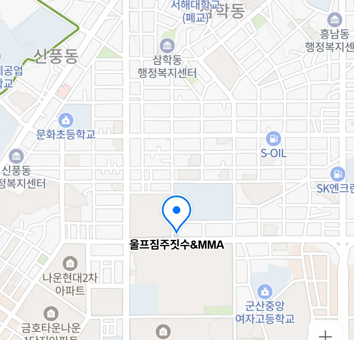 울프짐주짓수&MMA 위치